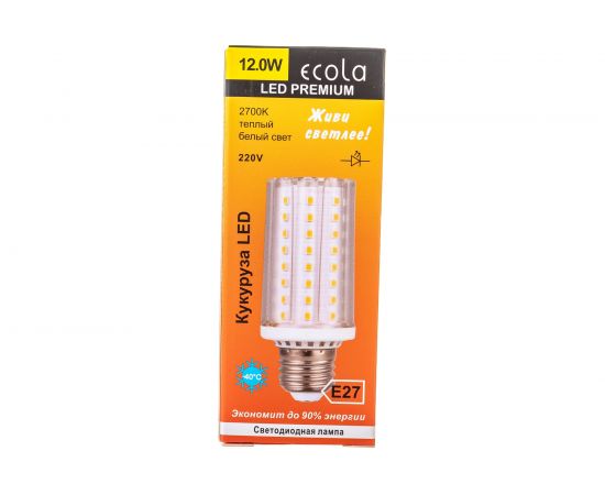 Светодиодная лампа Ecola Corn LED Premium 12,0W 220V E27 3000K кукуруза 72LED 120x41 Z7NW12ELC – изображение 10