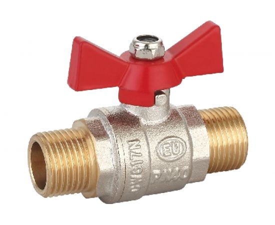 Шаровой кран EUROS ручка-бабочка, 1/2"" наружная - наружная резьба EU.ST1286030 12_k 