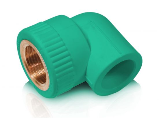 Комбинированный уголок Blue Ocean с внутренней резьбой, 32x1, полипропиленовый, зеленый PPRF/IT90E G -32x1 