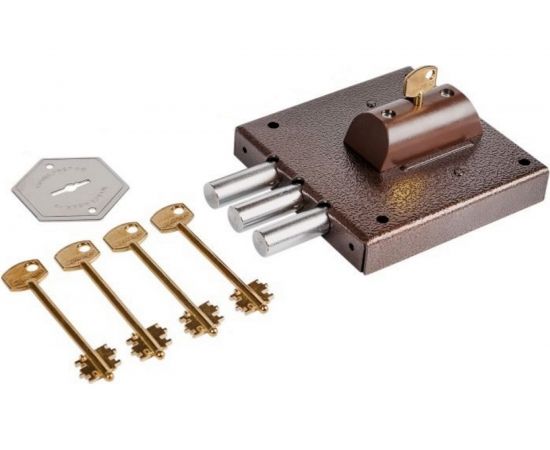 Накладной замок CERBER ЗНУ-П БЗ С1-П 014 без ответной планки 2034 