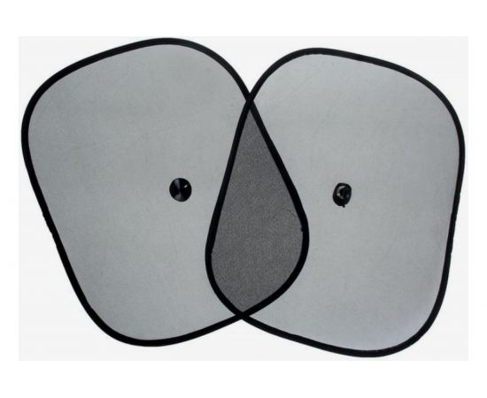 Солнцезащитные шторки для авто TORSO на присосках, 44х37 см, набор 2 шт. 676096 