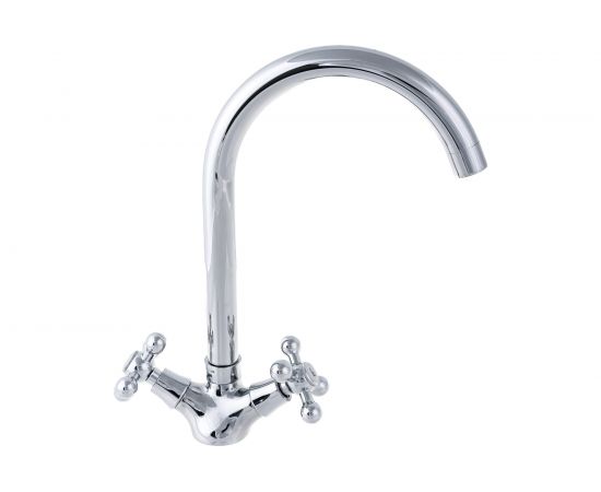 Смеситель для кухни LEDEME литой излив, крест, керамика L4319 89595 