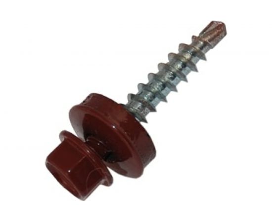 Кровельный саморез Метизный двор 4,8x29 RAL 3011 коричнево-красный 8 шт. 4690441028884 
