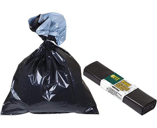 Мешки для строительного мусора (5 шт; 60 л; 600х800 мм; 70 мкм; ПВД) FIT 11931 