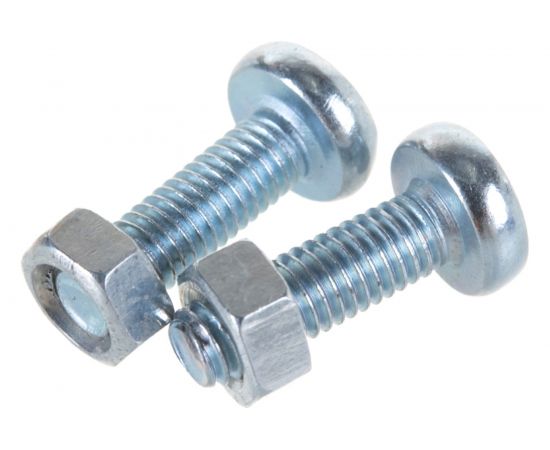 Пакет винт п/ц с гайкой и шайбой Метизный двор цинк м5х16мм 20 шт. 4607173901927 