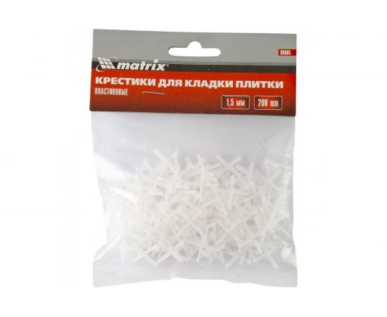 Крестики (200 шт; 1.5 мм) для кладки плитки MATRIX 88085 