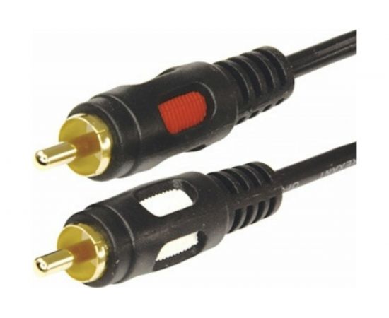Шнур REXANT 2 RCA - 2 RCA, длина 1,5 метра, черный 17-0143 
