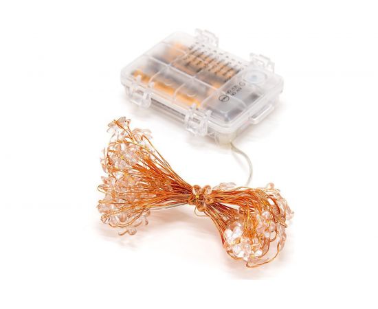 Светодиодная уличная гирлянда ЧУДЕСНЫЙ САД GRG-F550 Цветы, 50 LED, 3000K, 5 метров, на 3xAA 4606400206866 