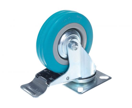 Колесо аппаратное поворотное с тормозом Longway SCgb 42 