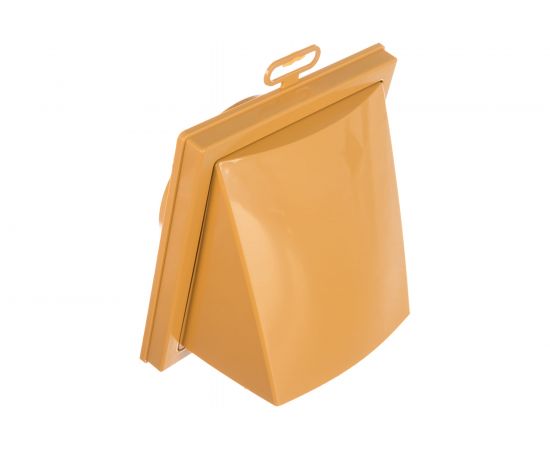 Выход стенной с обратным клапаном (150х150 мм, с фланцем 100 мм) ERA 1515К10ФВ беж 233-091 