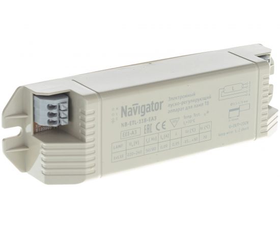 Электронный пускорегулирующий аппарат | дроссель Navigator ЭПРА 94 425 NB-ETL-118-EA3 4607136944251 157935 