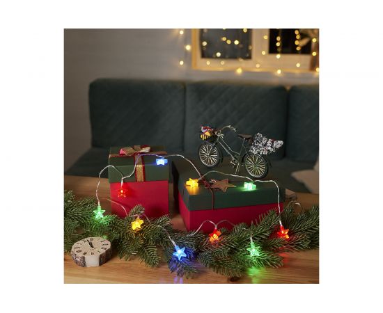 Светодиодная гирлянда NEON-NIGHT Звездочки 1.5м, 10LED, цвет свечения мультиколор 2хАА 303-090 – изображение 14