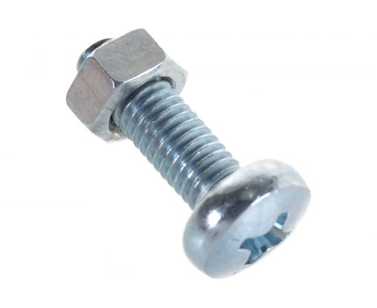 Пакет винт п/ц с гайкой и шайбой Метизный двор цинк м5х16мм 20 шт. 4607173901927 – изображение 2