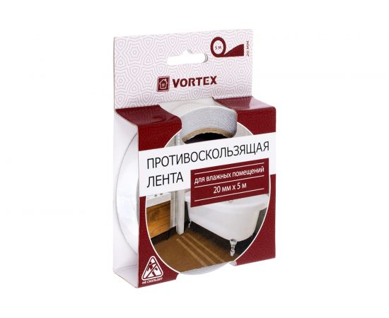 Противоскользящая лента VORTEX 20 мм х 5 м для влажных помещений 22513 – изображение 2