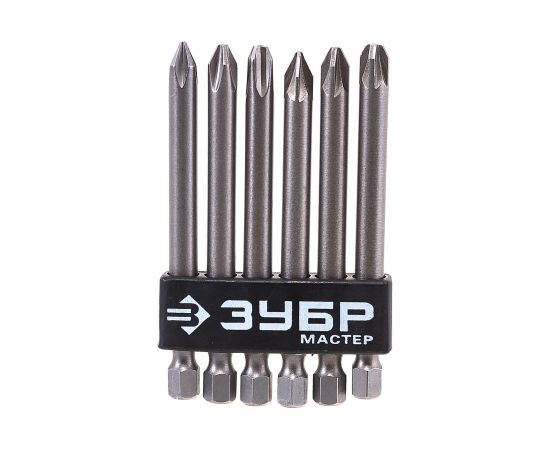 Набор бит МХ-6 CR-V ЗУБР 26089-H6 – изображение 2