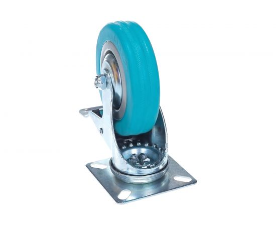 Колесо аппаратное поворотное с тормозом Longway SCgb 42 – изображение 2