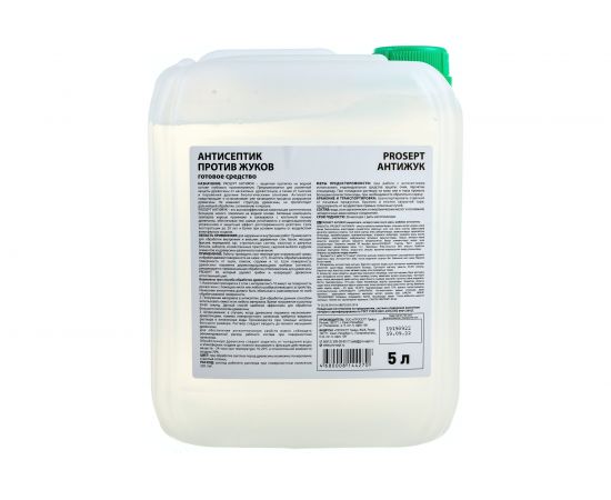 Универсальный антисептик против жуков и других насекомых PROSEPT АНТИЖУК 5л 024-5 – изображение 3
