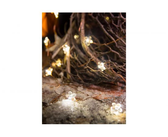 Светодиодная уличная гирлянда ЧУДЕСНЫЙ САД GRG-F550 Цветы, 50 LED, 3000K, 5 метров, на 3xAA 4606400206866 – изображение 3