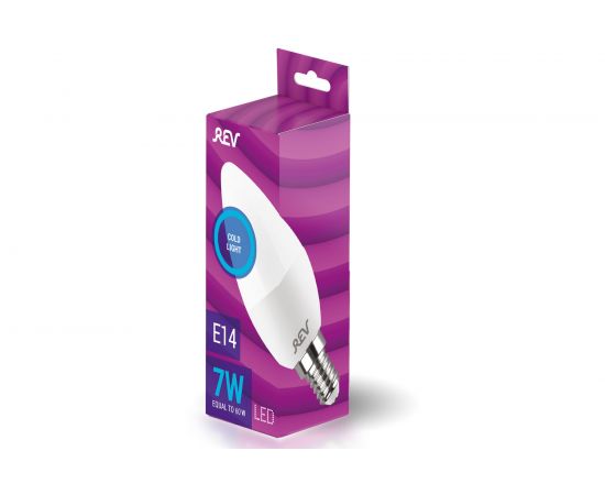 Светодиодная лампа REV C37 Е14 7W, 6500K, дневной свет 32508 6 – изображение 3