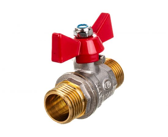 Шаровой кран EUROS ручка-бабочка, 1/2"" наружная - наружная резьба EU.ST1286030 12_k – изображение 3