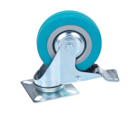 Колесо аппаратное поворотное с тормозом Longway SCgb 42 – изображение 3