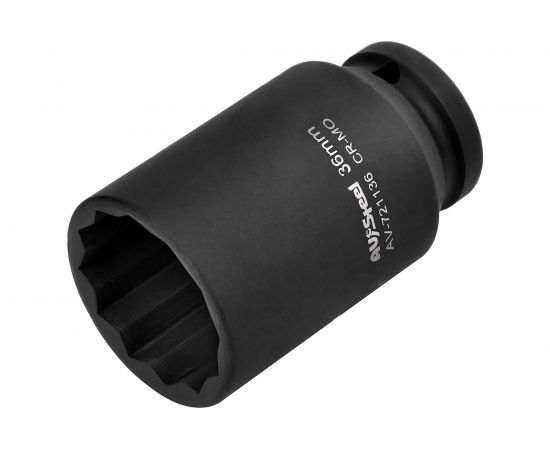 Головка ударная двенадцатигранная удлиненная (36 мм; 1/2DR) AV Steel AV-721136 – изображение 4