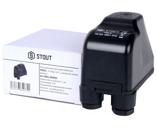 Реле давления для водоснабжения PM5G (1-5 бар; 1/4"") STOUT SCS-0001-000005 – изображение 9