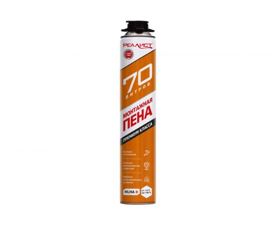 Пена монтажная REALIST PRO Orange 70 л 4602009041037 