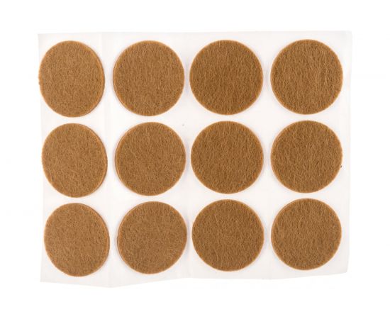 Подкладка ЕВРОПАРТНЕР фетр, корич. 35мм 12шт. 6 9187 2 