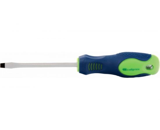 Отвертка СИБРТЕХ SL6.0x100 мм, CrV, 2-х компонентная рукоятка 11871 