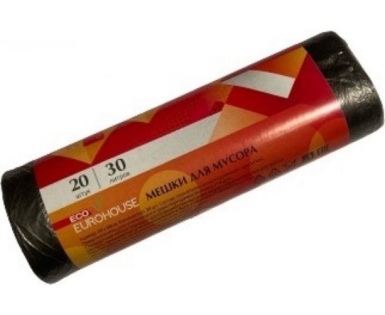 Мешки для мусора EcoEuroHouse (20 шт; 30 л; 5 мкрн; ПНД) EUROHOUSE 13147 