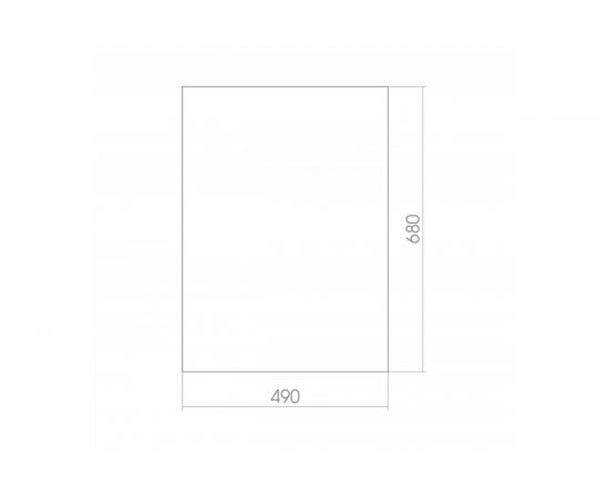 Зеркало mixline Модерн 495х685 без полки, с фацетом 525417 – изображение 2