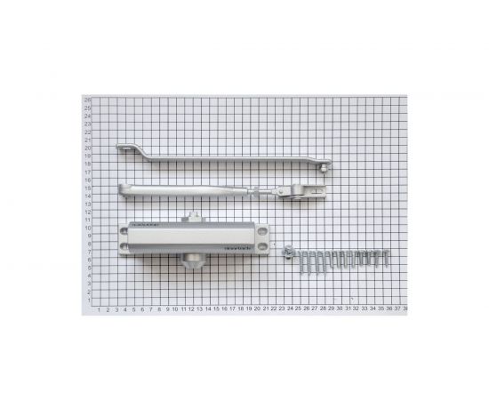 Дверной доводчик DOORLOCK DL70 EN2/3/4 серебристый, вес двери до 90 кг, крепежные размеры 162-165мм х 19мм 75544 – изображение 2