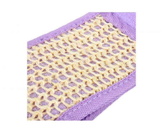 Мочалка из сизаля Банные Штучки лента с сегментами хлопка, 8x70 см, 8x80 см 40098 – изображение 2