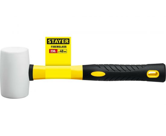 Белая резиновая киянка STAYER STAYER 230 г 20533-230 – изображение 2