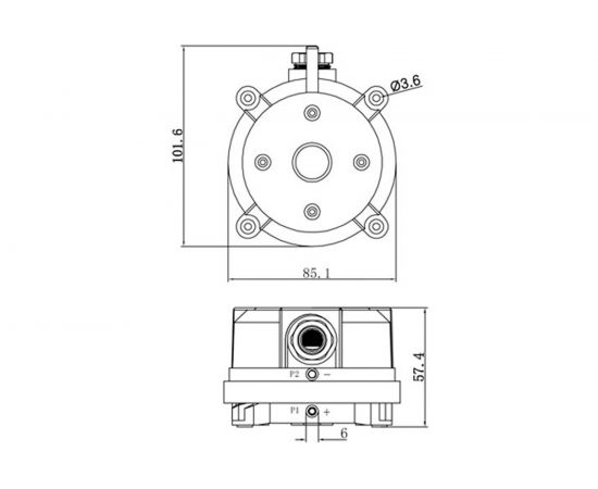 Дифференциальное реле перепада давления LF32-05 (50-500 Па) Lefoo F0000011054 – изображение 2