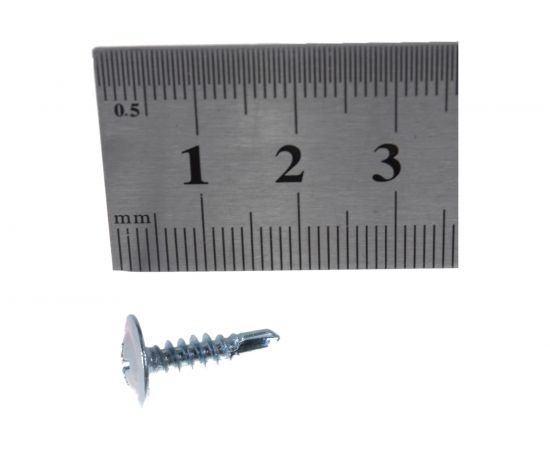 Саморез с пресс-шайбой по металлу Саморезик 4,2х16 полусфера оцинкованный сверло 1000 шт DGVs-4,2/16-1000 – изображение 3