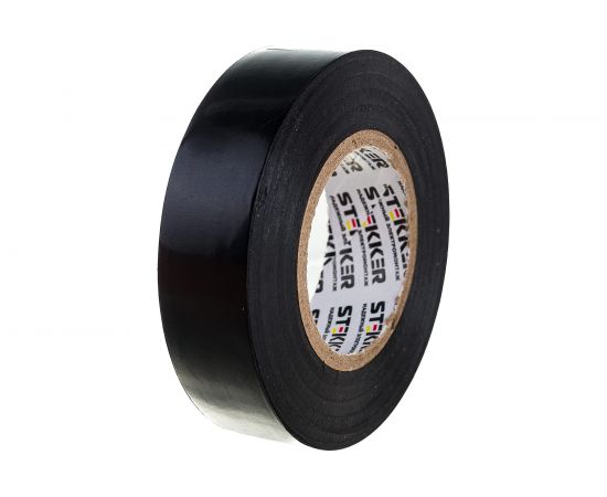 Изоляционная лента STEKKER 0,13х19 мм, 20м, черная INTP01319-20 32839 – изображение 3
