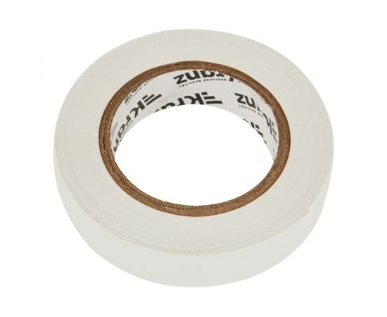 Изолента ПВХ KRANZ 15 мм х 20 м, 0.13 мм, белая KR-09-2601 – изображение 3