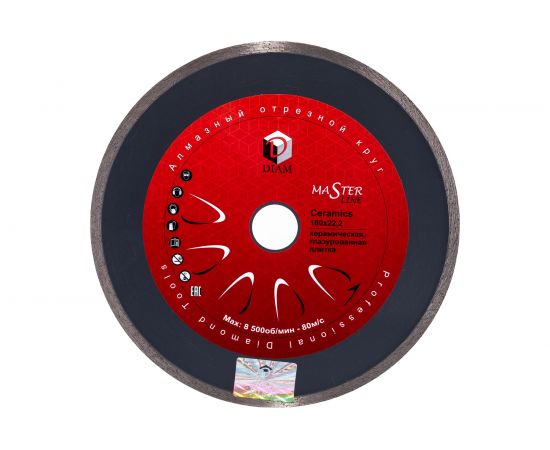Диск алмазный Ceramics по керамике (180х22.2 мм) DIAM 000211 – изображение 4