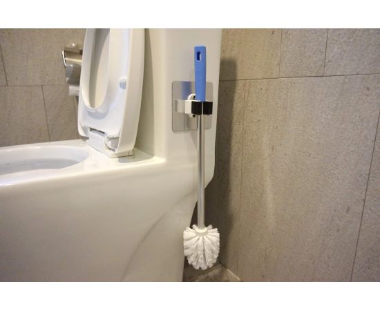 Держатель для инвентаря на силиконовом креплении 10x10 см, серебро, до 2.5 кг СИЛА Б0002530 – изображение 4