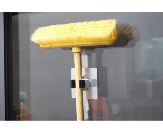 Держатель для инвентаря на силиконовом креплении 10x10 см, серебро, до 2.5 кг СИЛА Б0002530 – изображение 5