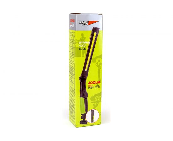 Фонарь ЯРКИЙ ЛУЧ OPTIMUS ACCU Click диммирование COB max.400лм +SMD 60лм, кольцо/магнит, Li-Ion 2000mA 4606400106470 – изображение 8