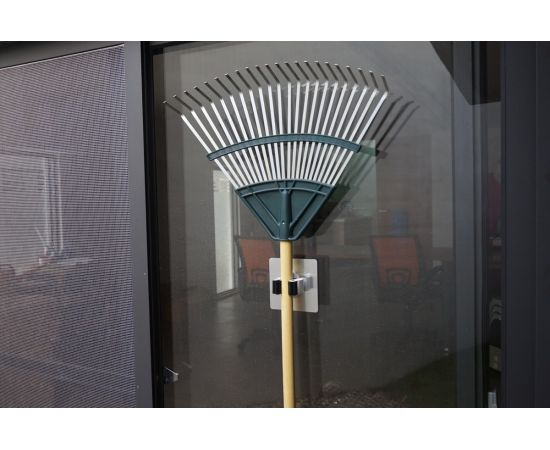 Держатель для инвентаря на силиконовом креплении 10x10 см, серебро, до 2.5 кг СИЛА Б0002530 – изображение 8