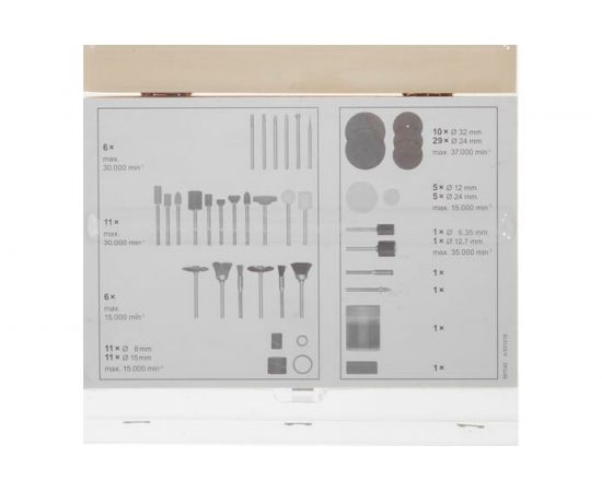 Набор насадок для гравера DH100 100 предметов DEKO 065-0783 – изображение 9
