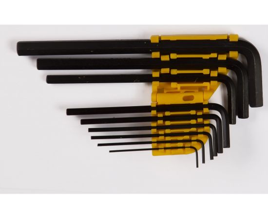 Набор шестигранных ключей Ultima, удлиненные, 9 шт. в наборе, 1.5-10 мм, сталь CrV 122003 