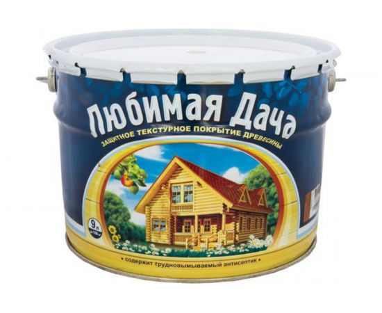 Защитно-декоративное покрытие РОГНЕДА Любимая Дача махагон, 9 л 1 45316 