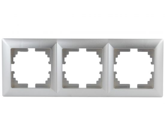 Рамка Intro 450303 на 3 поста, СУ, Solo, алюминий Б0043419 