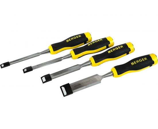 Набор ударных стамесок Berger BG 4 предмета 8, 12, 16, 24 мм BG1420 
