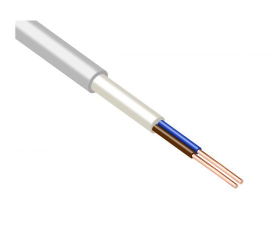 Кабель ЭлПроКабель твёрдый круглый NYM-О 2х2,5 10м ГОСТ 4630017854622 